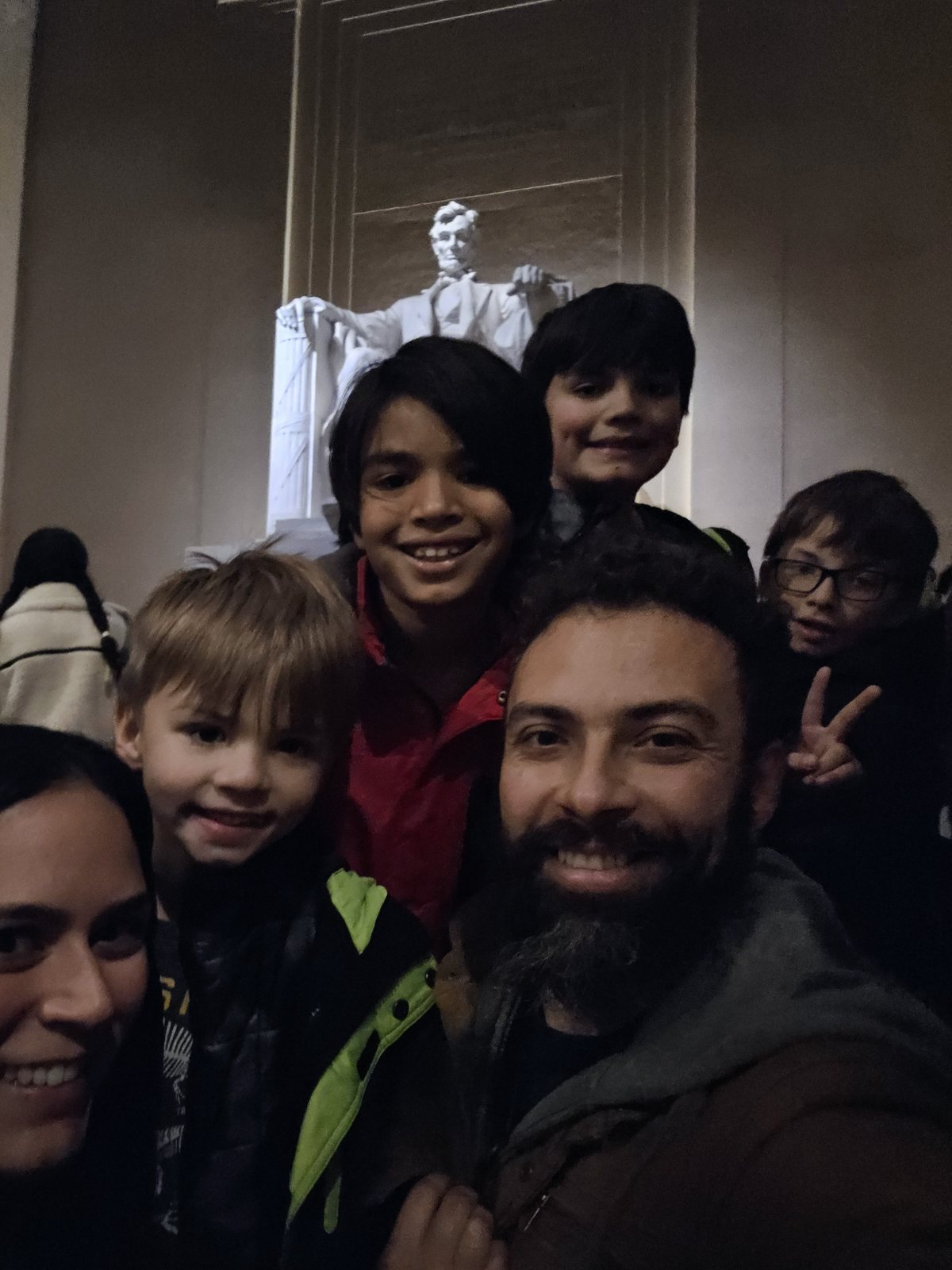 At the Lincoln Memorial in Washington DC, December 2023