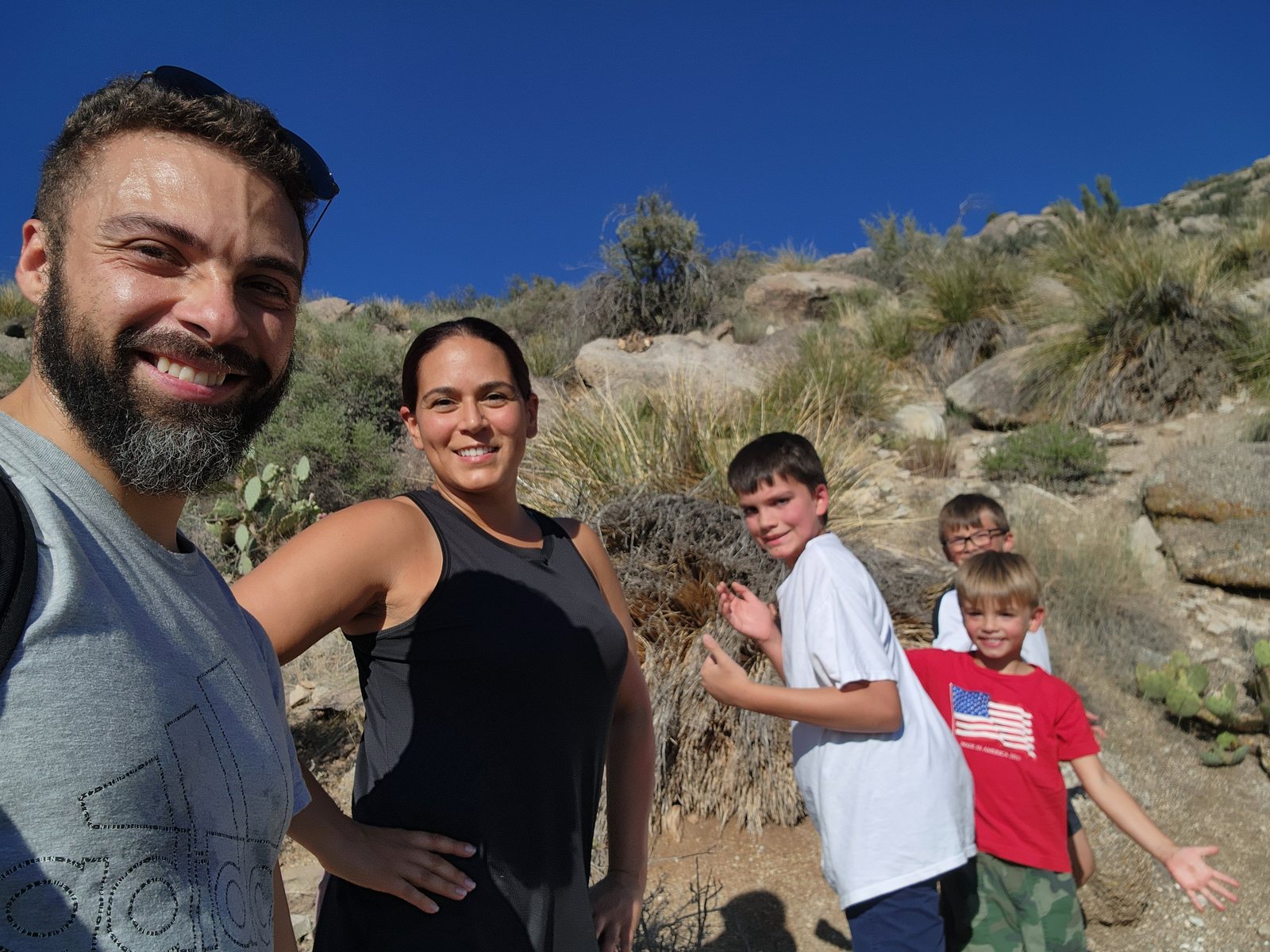 Casey and Nicole on the same Albuquerque hike